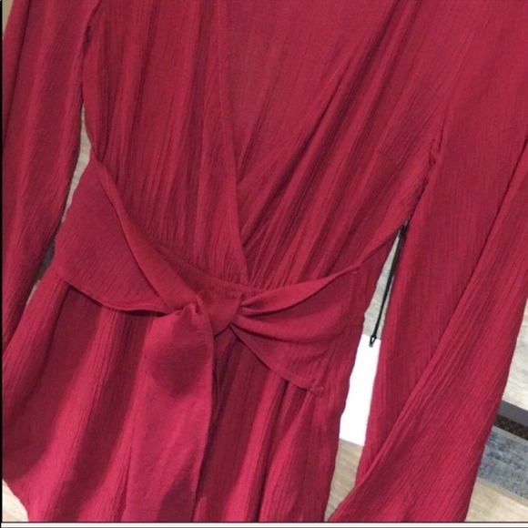 Ravens Red V Neck Romper - Picture 6 of 7